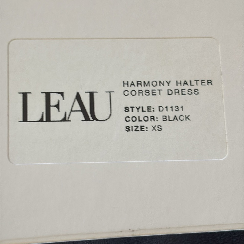 Leau Harmony Halter Corset Maxi Dress Black Size XS NWT - Picture 10 of 12